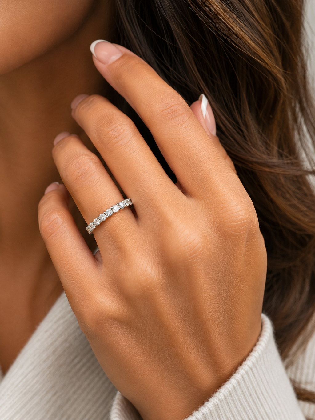 Diamond Half Eternity Ring