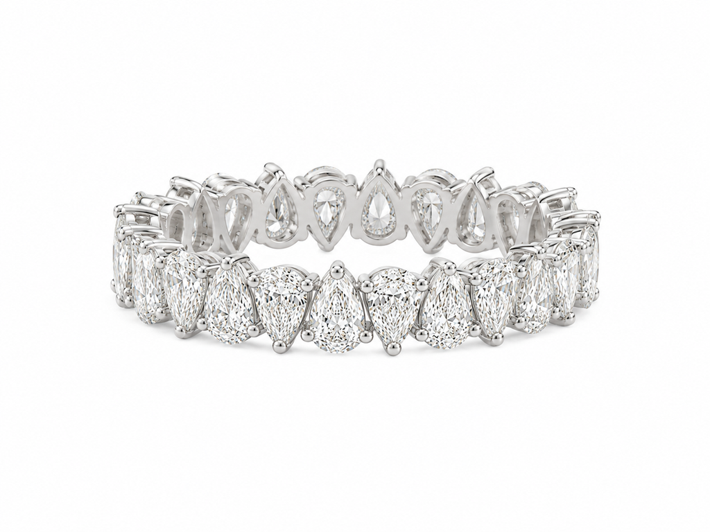 Pear Diamond Eternity Ring