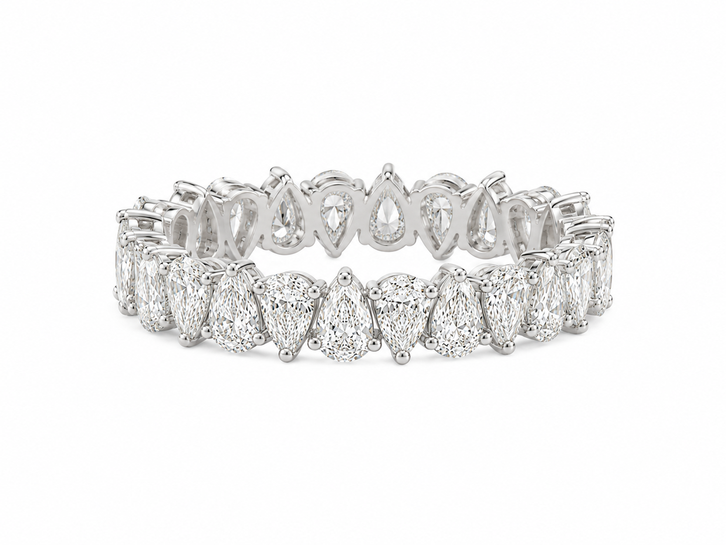 Pear Diamond Eternity Ring