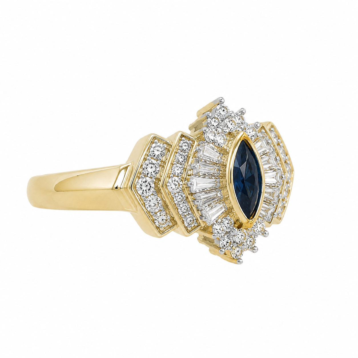 Vintage Sapphire & Diamond Ring