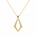 Diamond Geometric Pendant Necklace