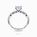 Versailles Diamond Engagement Ring in White Gold