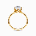 Royal Twist Solitaire Ring in Yellow Gold