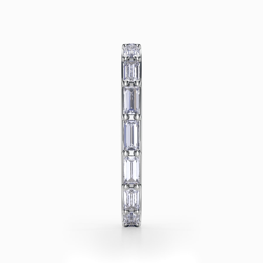 Eternity Baguette Diamond Wedding Ring In Platinum