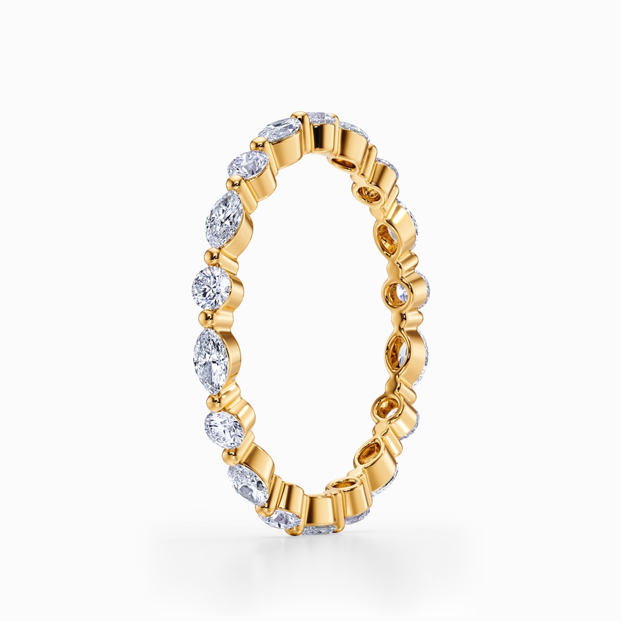 Versailles Eternity Diamond Wedding Ring in Yellow Gold