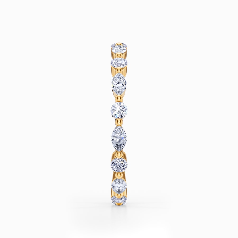 Versailles Eternity Diamond Wedding Ring in Yellow Gold