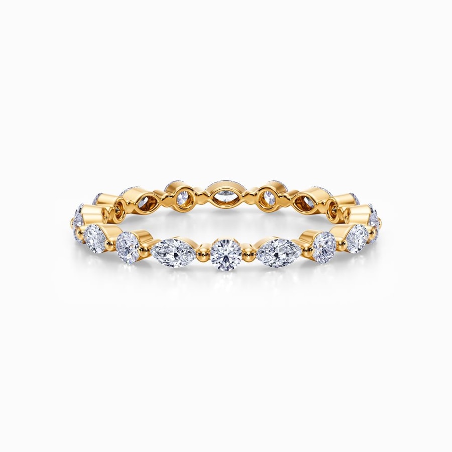 Versailles Eternity Diamond Wedding Ring in Yellow Gold
