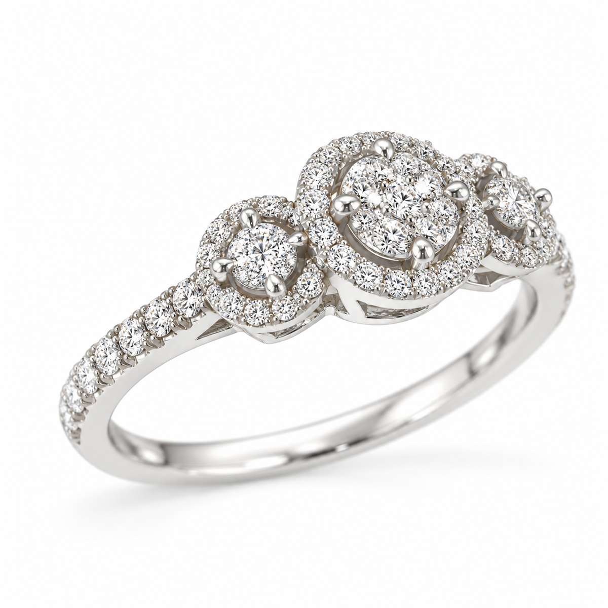 Natural Diamond Cluster Ring – 1.62 ctw