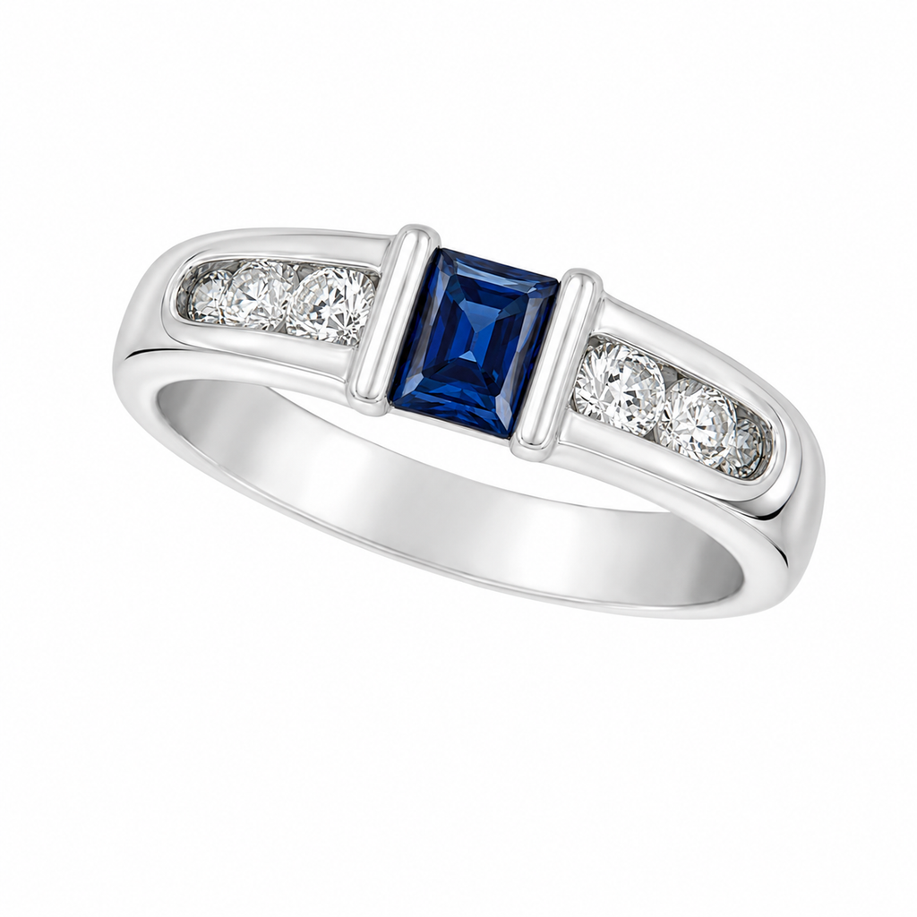 Sapphire & Diamond Ring