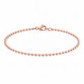 14K Rose Gold Bead Ball Bracelet