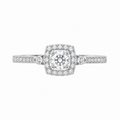 Diamond Halo Engagement Ring