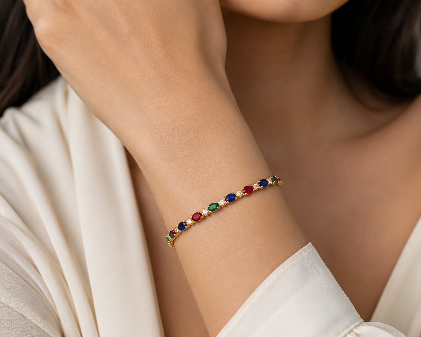 Sapphire & Diamond Bracelet
