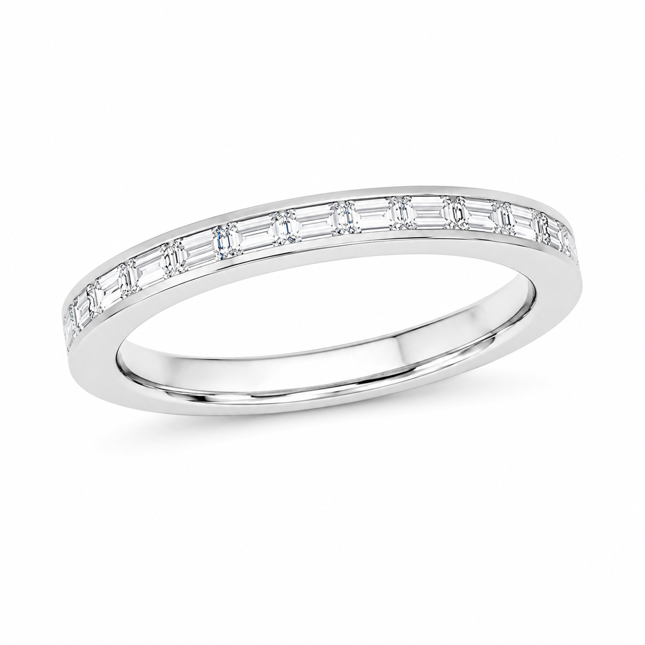 Diamond Channel-Set Band Ring