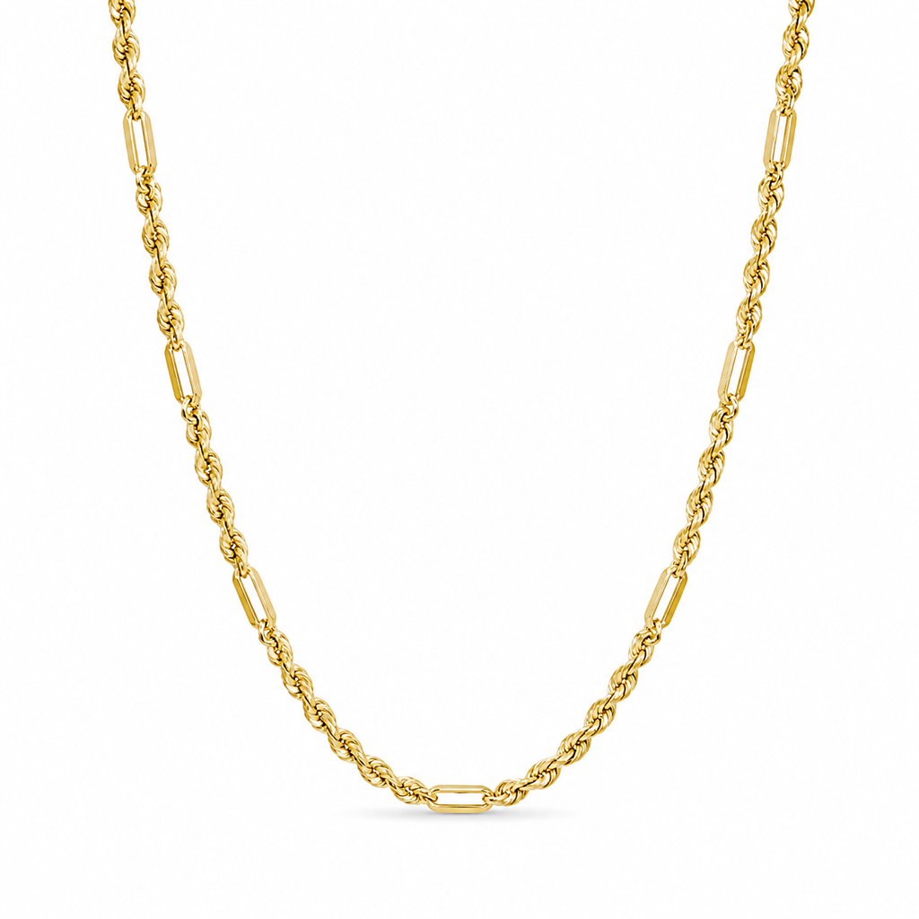 14K Gold Milano Link Chain Necklace