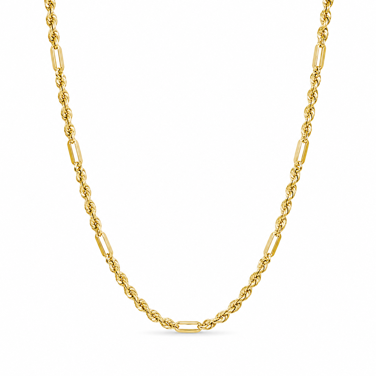 14K Gold Milano Link Chain Necklace
