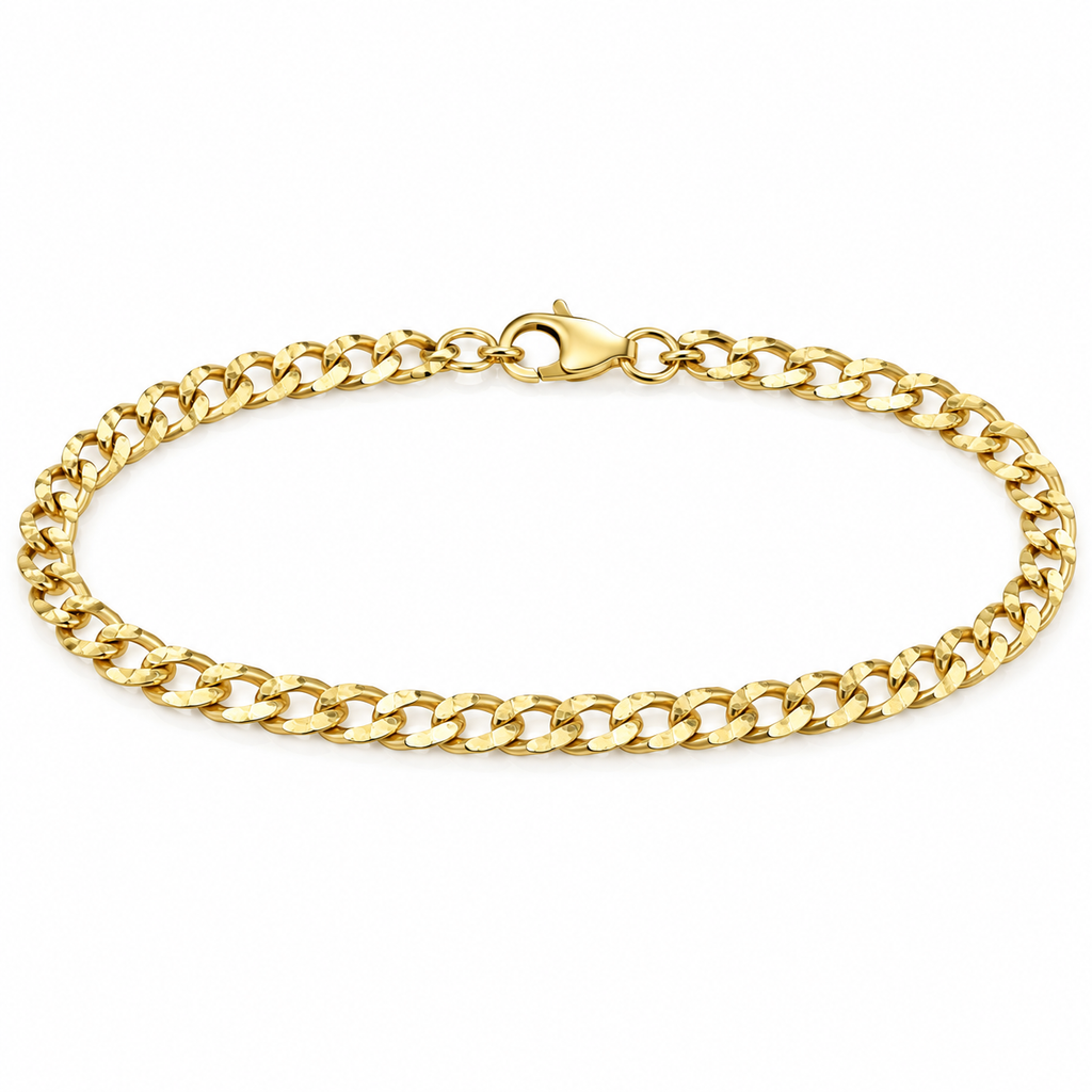 14K Gold Curb Link Bracelet
