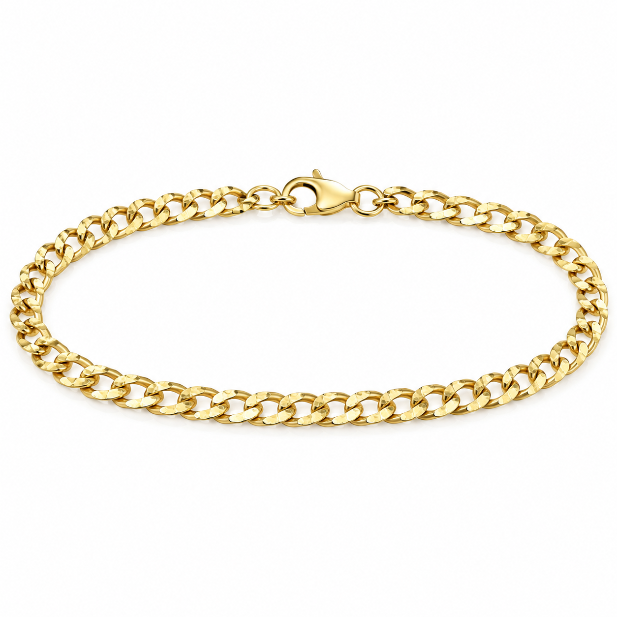 14K Gold Curb Link Bracelet