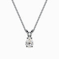 1/2 Carat Lab Diamond Pear Pendant in White Gold