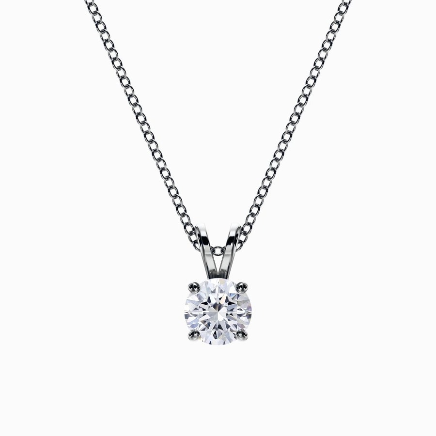 1/2 Carat Lab Diamond Pendant in White Gold