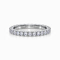 Three Sided Diamond Eternity Band In White Gold