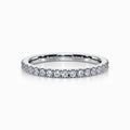 Petite Pave Eternity Ring In White Gold (0.63 Carat)