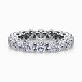 Round Cut Diamond Eternity Ring in White Gold (4.90 Carat)