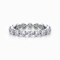 Floating Diamond Eternity Ring in White Gold (1.98 Carat)
