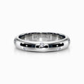 Inset Diamond Wedding Ring in Platinum (4 mm)