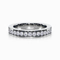 Scintillating Pave Diamond Eternity Ring in Platinum (0.98 Carat)