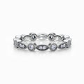 Vintage Edwardian Diamond Eternity Band In White Gold