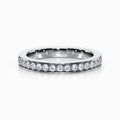Pave Diamond Eternity Ring in Platinum (0.73 Carat)