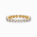 Floating Diamond Eternity Ring In Yellow Gold (0.98 Carat)
