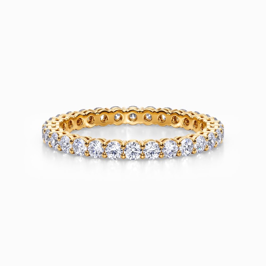 Open Gallery Diamond Eternity Band In Yellow Gold (0.98 Carat)