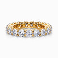 Round Diamond Eternity Ring in Yellow Gold (3.98 Carat)