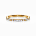 Petite Pave Eternity Ring in Yellow Gold (0.52 Carat)