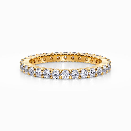 Classic Prong Set Diamond Eternity Ring In Yellow Gold (0.98 Carat)