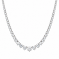Graduated Lab- Grown Diamond Riviera Necklace- 9.00 ctw