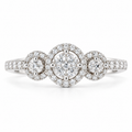 Natural Diamond Cluster Ring – 1.62 ctw