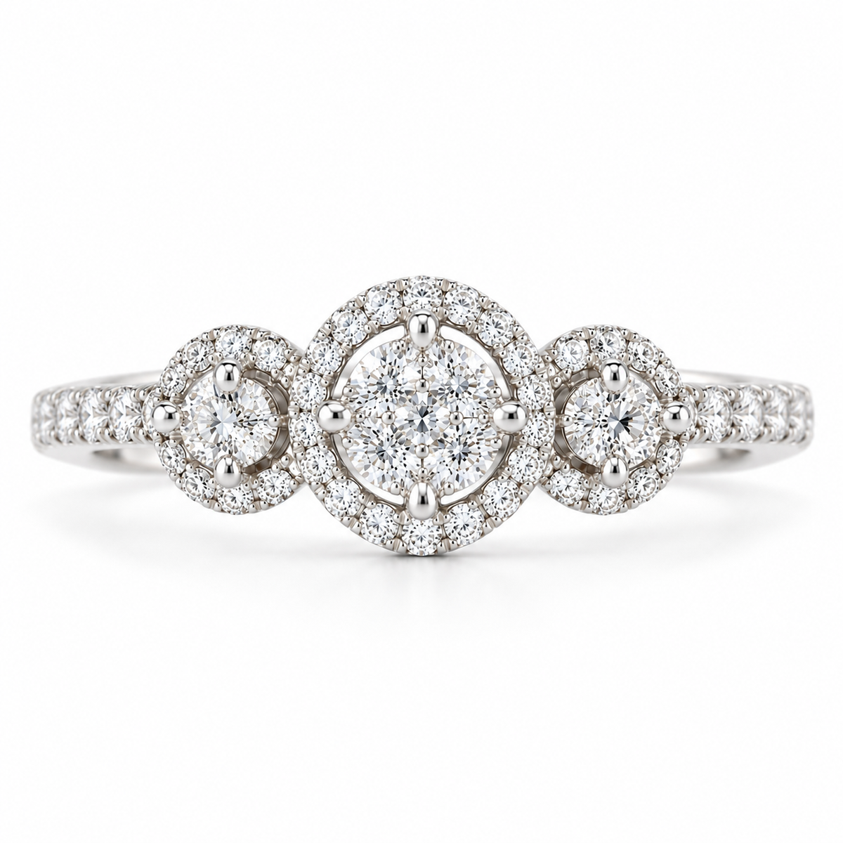 Natural Diamond Cluster Ring – 1.62 ctw