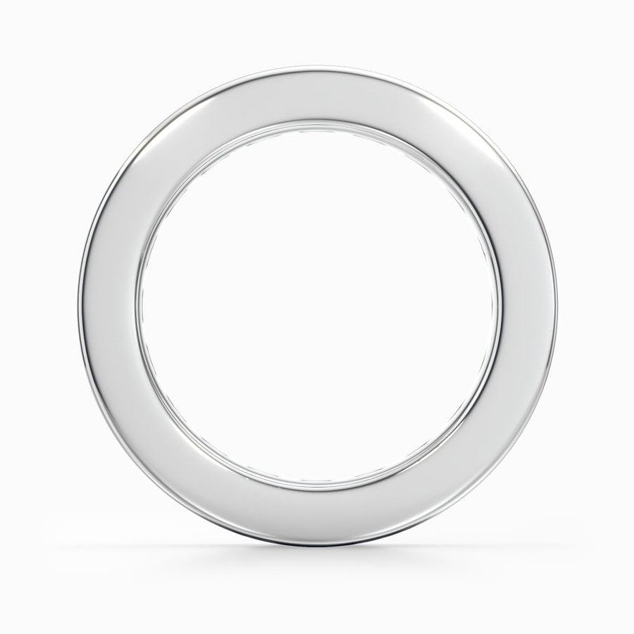 Channel Set Diamond Eternity Ring In White Gold (2.98 Carat)