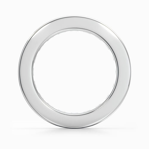 Channel Set Diamond Eternity Ring In White Gold (2.98 Carat)