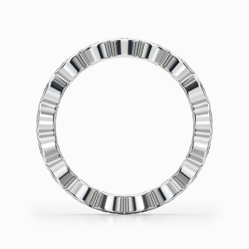 Bezel Set Diamond Eternity Ring in Platinum (1.98 Carat)