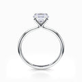 Blooming Solitaire Engagement Ring in White Gold