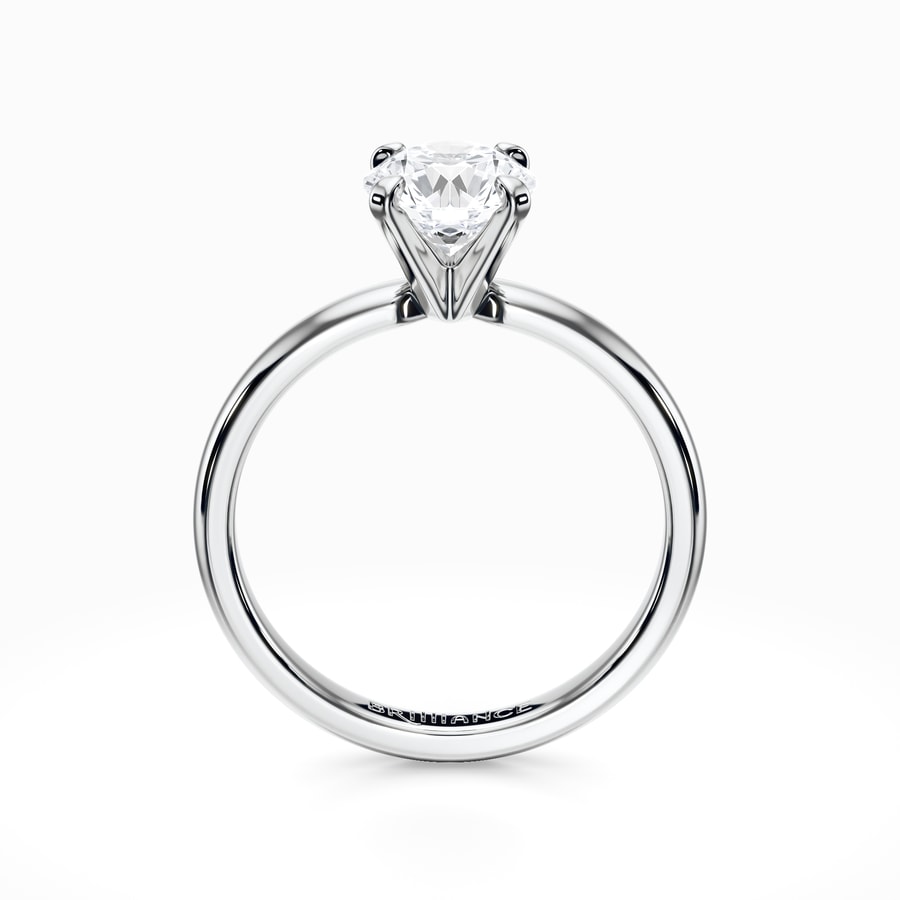 Comfort-Fit Solitaire Engagement Ring in Platinum (2.5 mm)