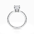 Comfort-Fit Solitaire Engagement Ring in White Gold (2 mm)