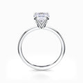 Dainty Solitaire Engagement Ring in White Gold