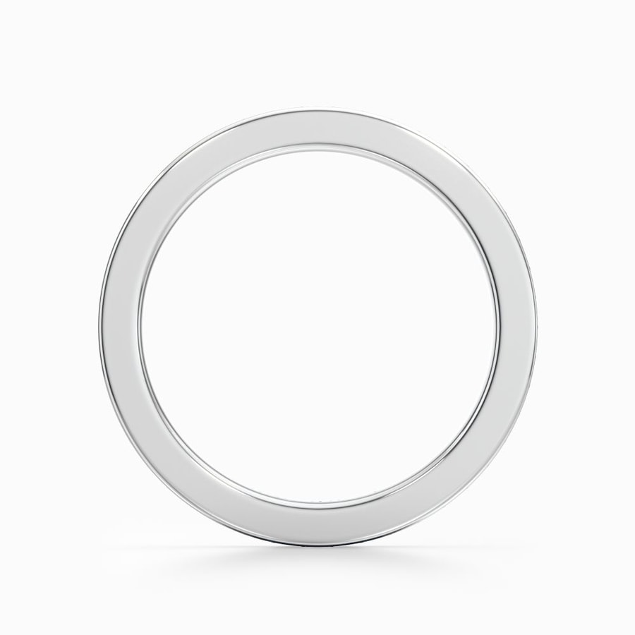 Pave Diamond Eternity Ring In White Gold (0.48 Carat)