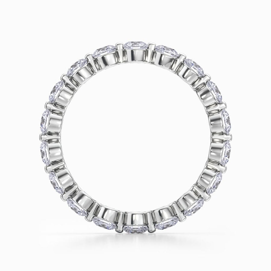 Floating Diamond Eternity Ring in Platinum (1.98 Carat)