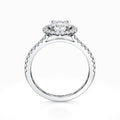 Halo Diamond Engagement Ring in White Gold