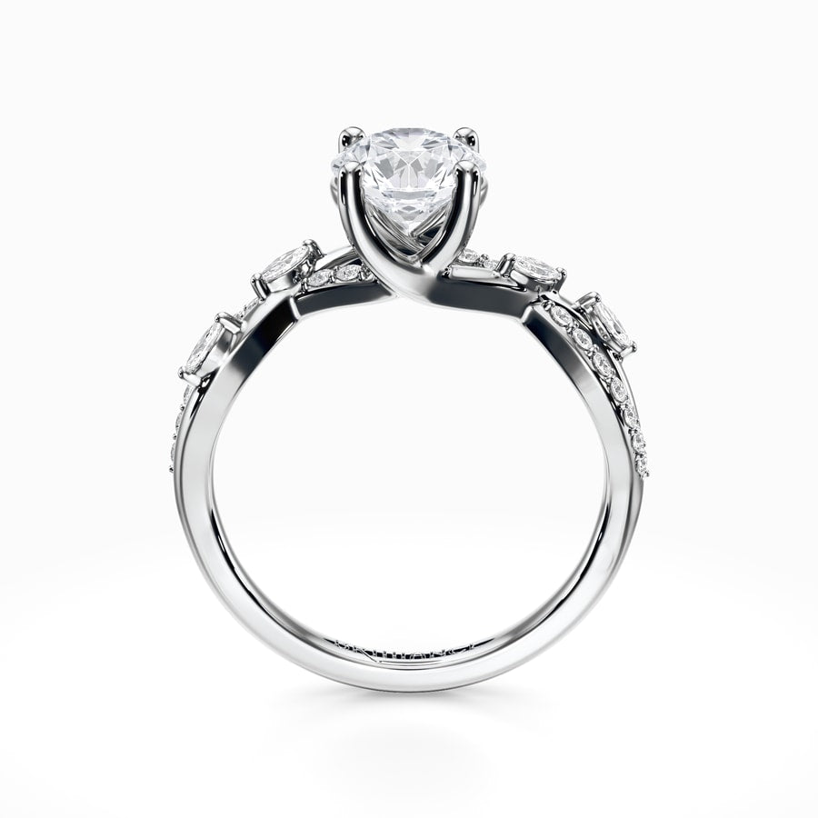 Ivy Diamond Engagement Ring in White Gold
